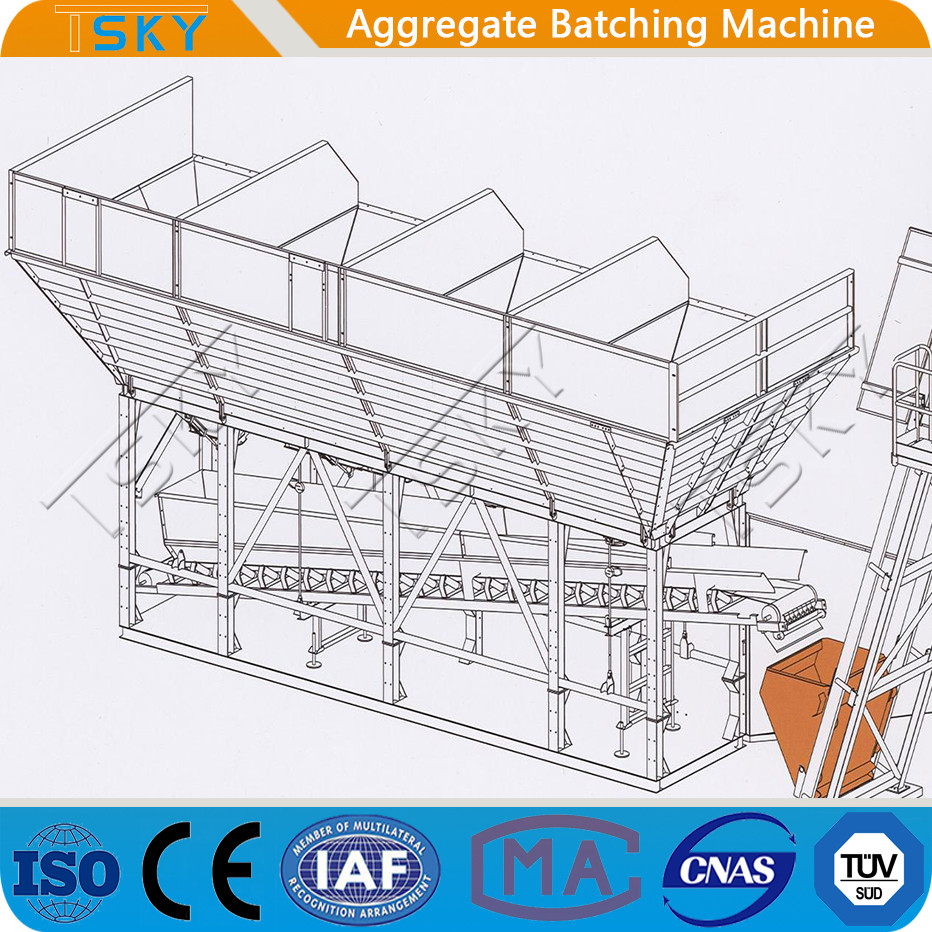 Detachable Structure PLD1200 1.2m3 Aggregate Batcher